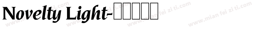 Novelty Light字体转换